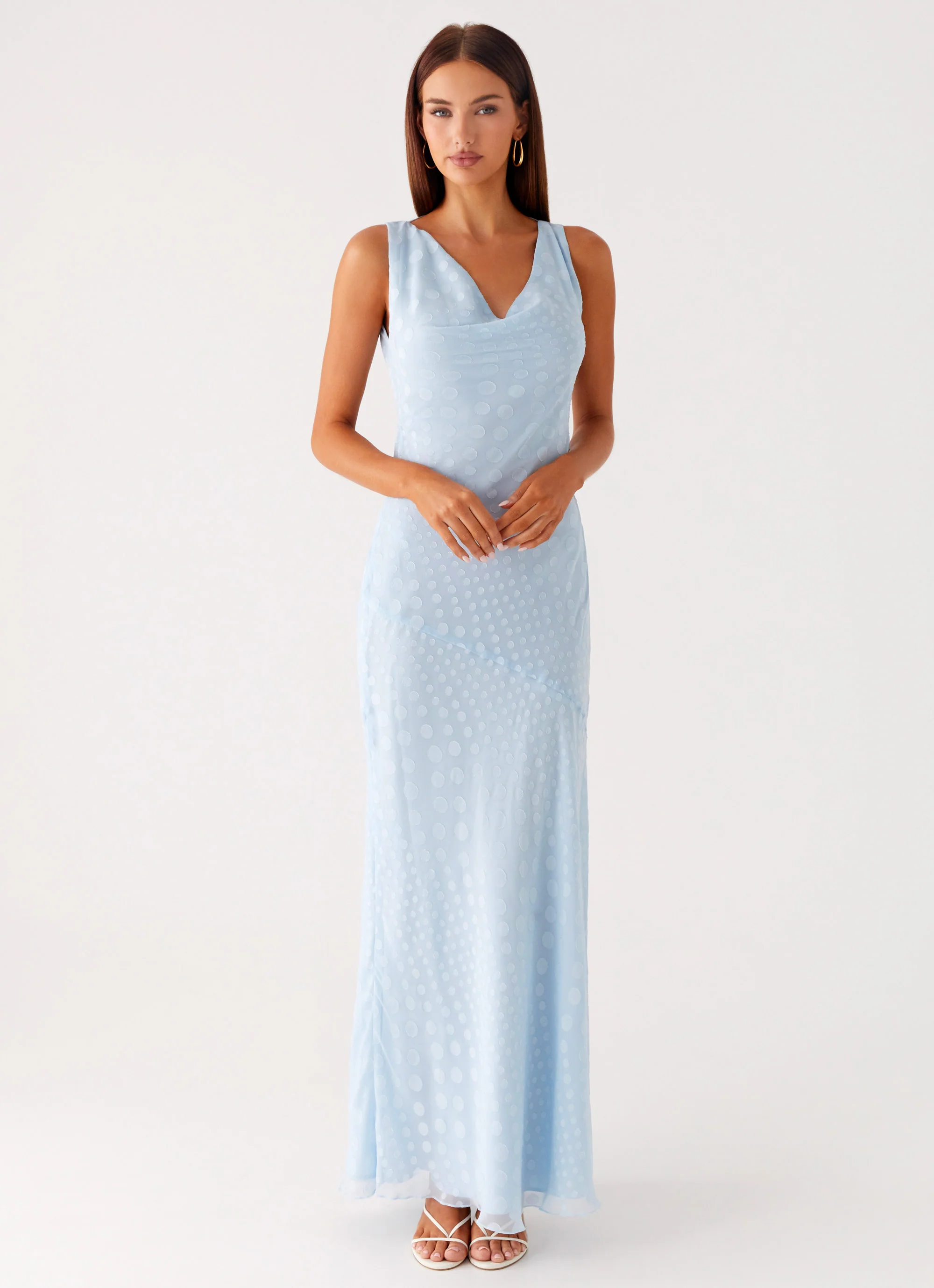 Sundance Chiffon Maxi Dress - Blue