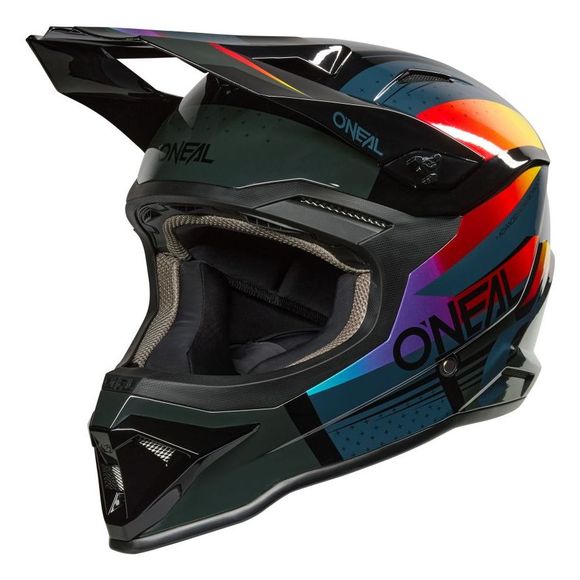 Cross O'Neal 1SRS helmet - RC 2025 - Black / MulticolorRef: OL2186