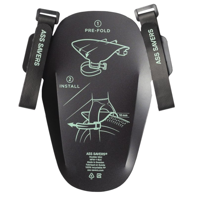 Ass Savers MFM-1 Mudder Mini Mudguard - black