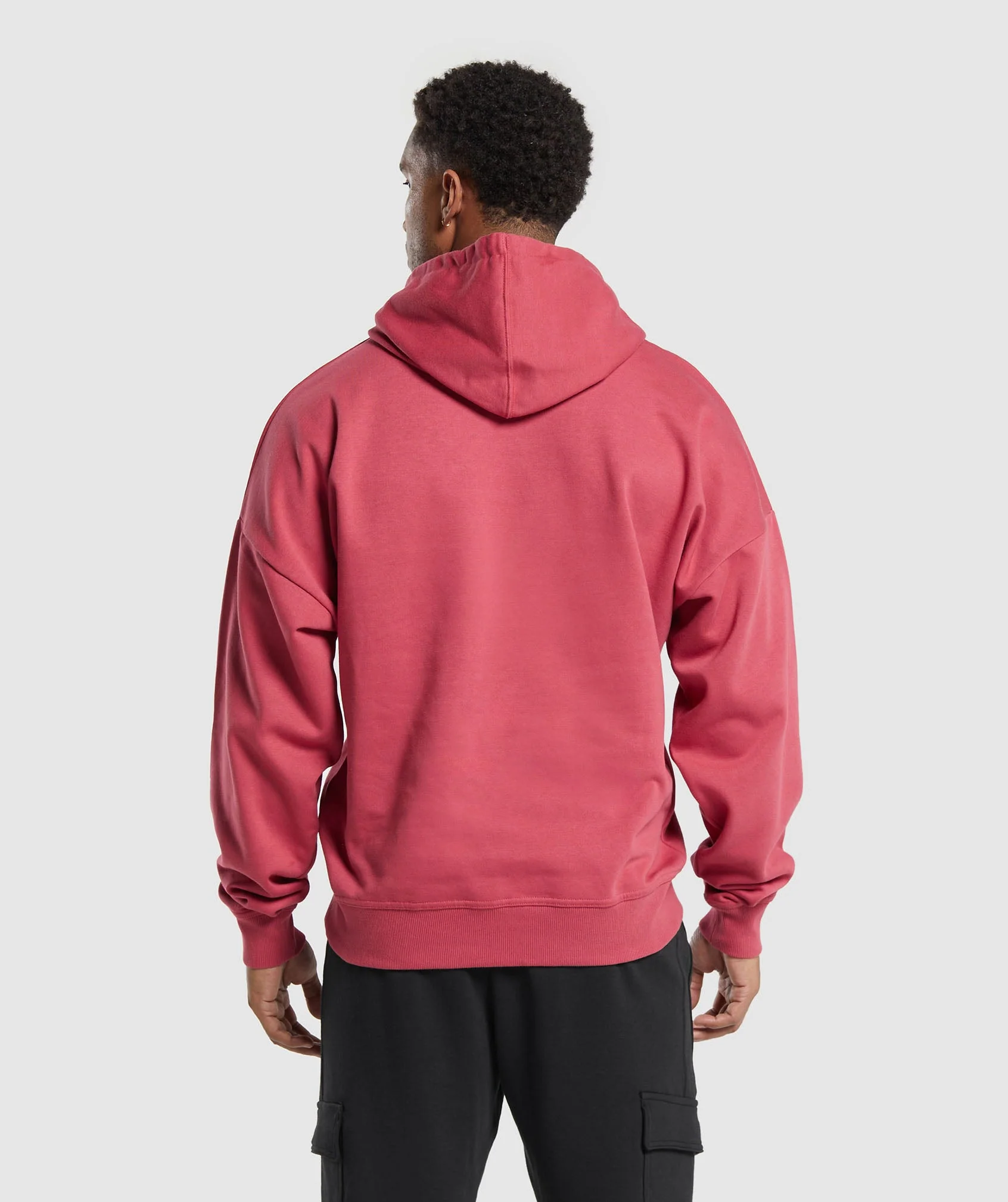 Crest Oversized Hoodie Vintage Pink