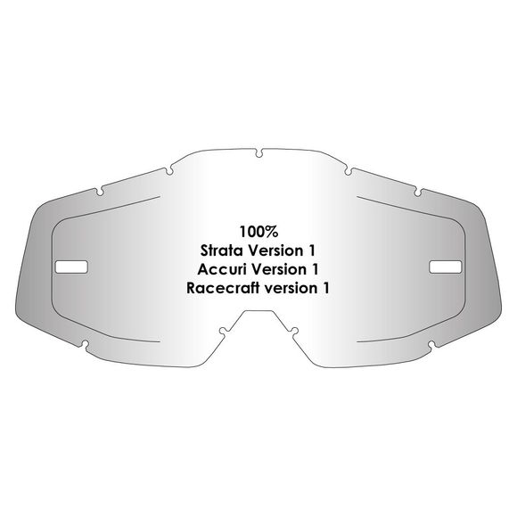 Airscreen Strata / Accuri / Racecraft Mask Screen - ColorlessRef: ASM0072 / 002-001-01