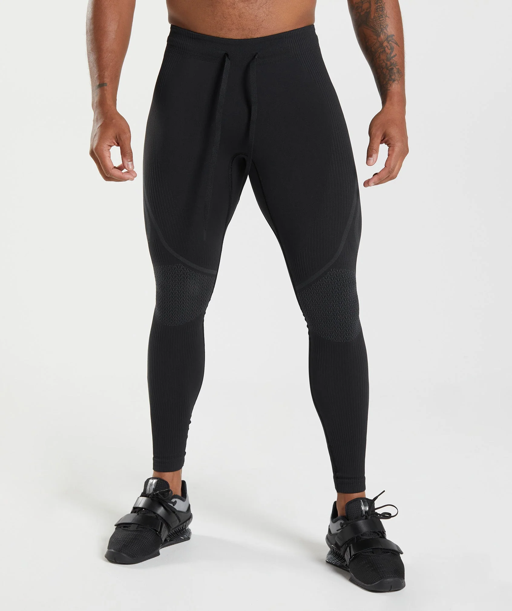 315 Seamless Tights Black/Charcoal Grey