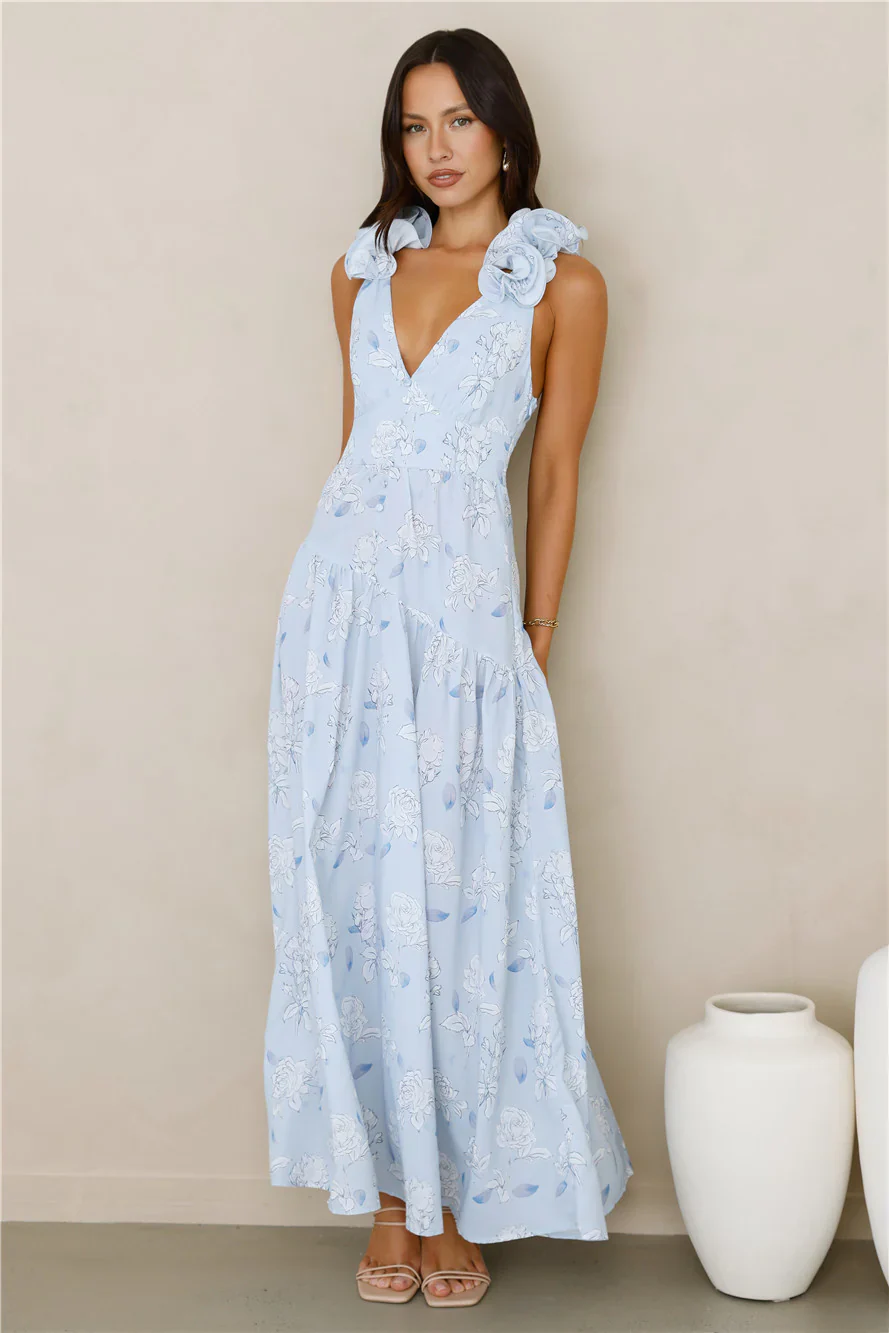 Pretty You Maxi Dress Blue
