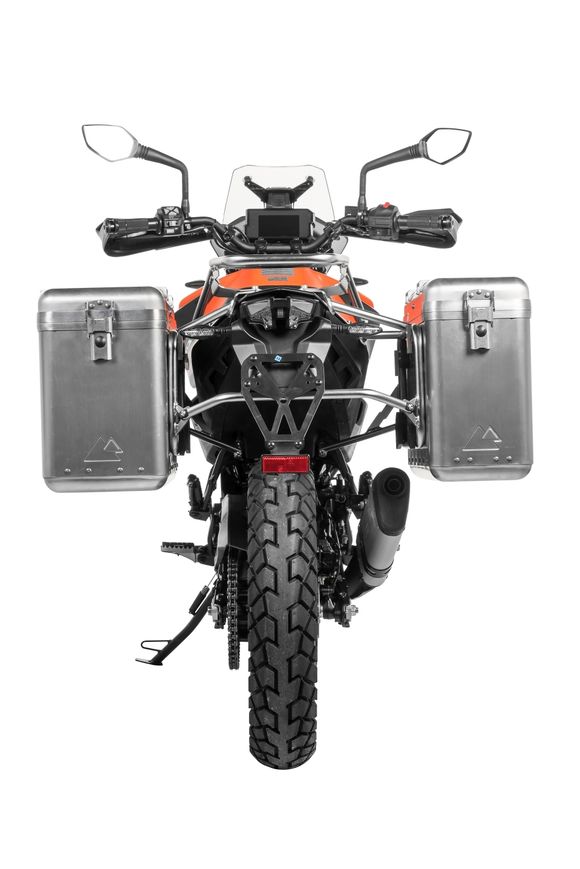 Touratech ZEGA Mundo 31/38 suitcase - Gray support included - AluminumKTM 390 390 ADVENTURE - 2020 - 2024Ref: Trt01684A / 01-375-6130-0