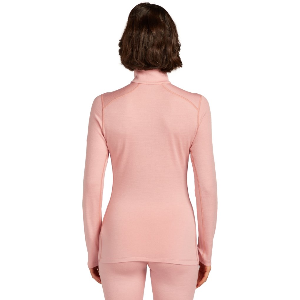 Icebreaker Merino 260 Tech Long Sleeve Half Zip Thermal Top Women - Blush