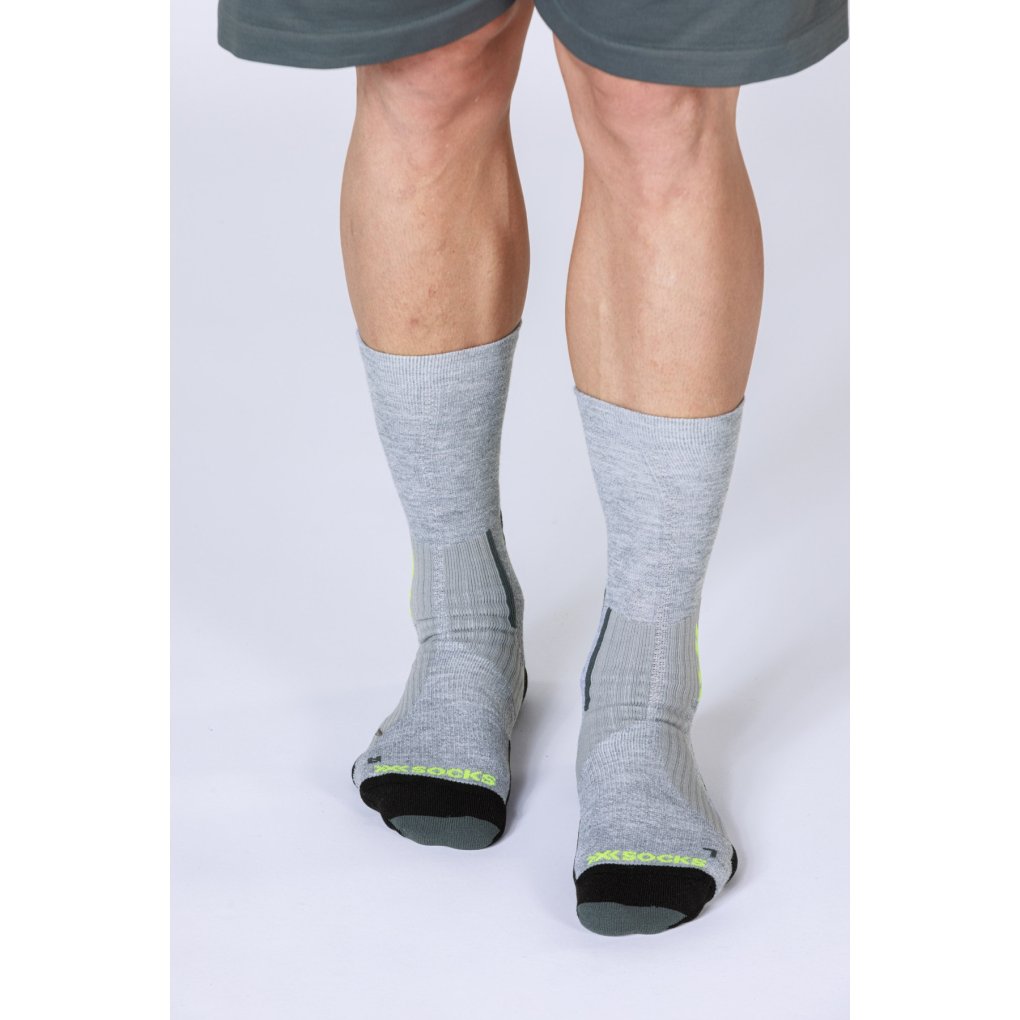 X-Socks Run Perform Warm Crew Socks - x black/light grey