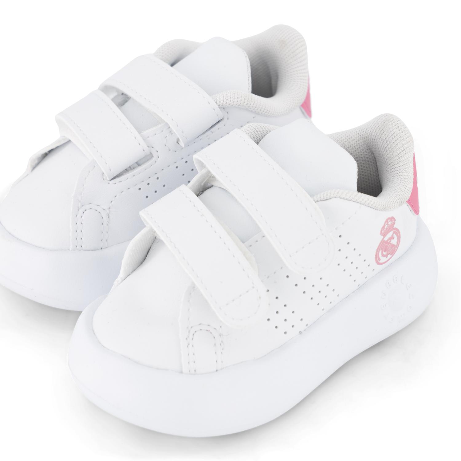 adidas Infant Advantage Shoes White/Pink