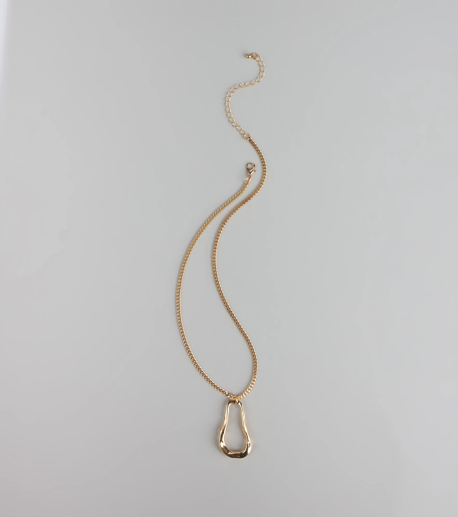 Molten Glow Pendant Necklace