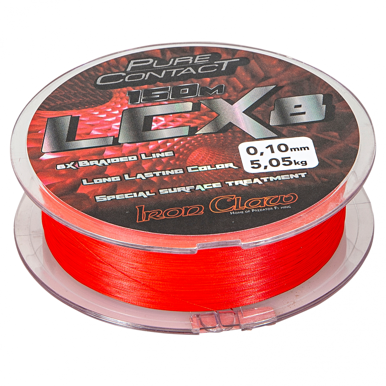Iron Claw Fishing line Pure Contact LCX8 (red)