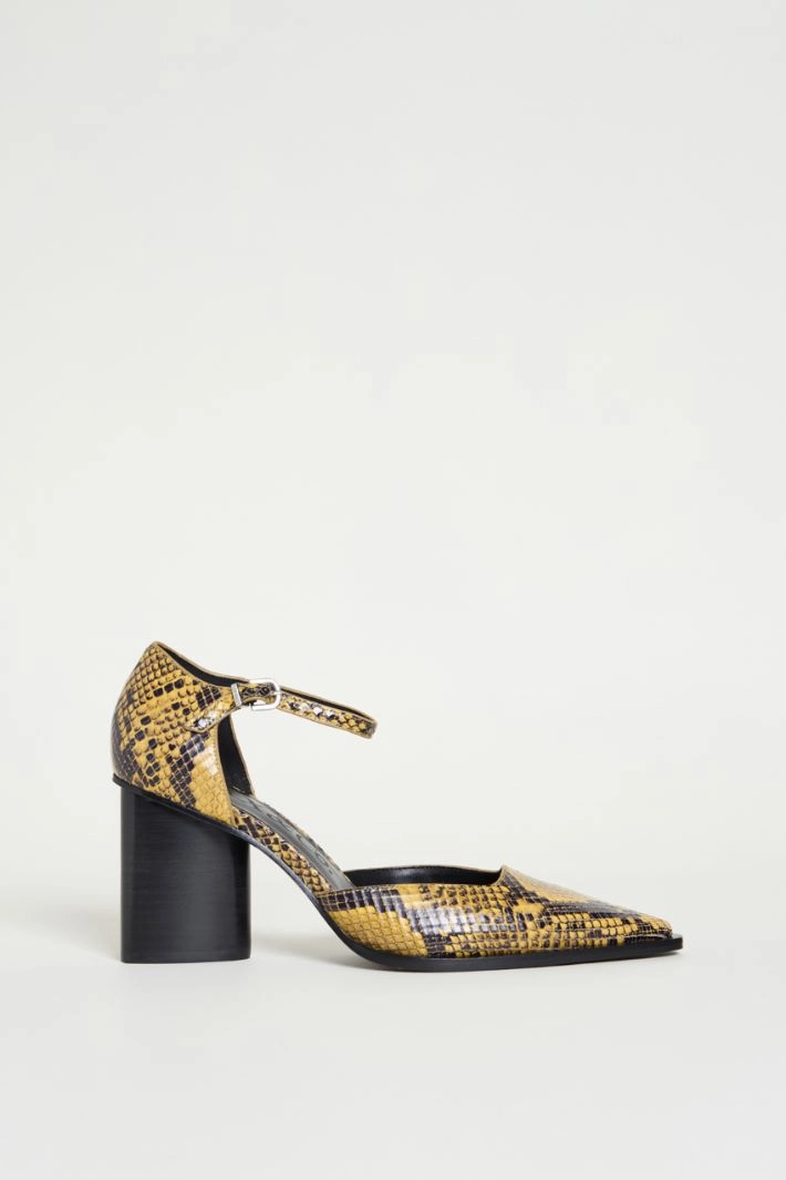 Python-print leather Mary Janes - ANIMAL
