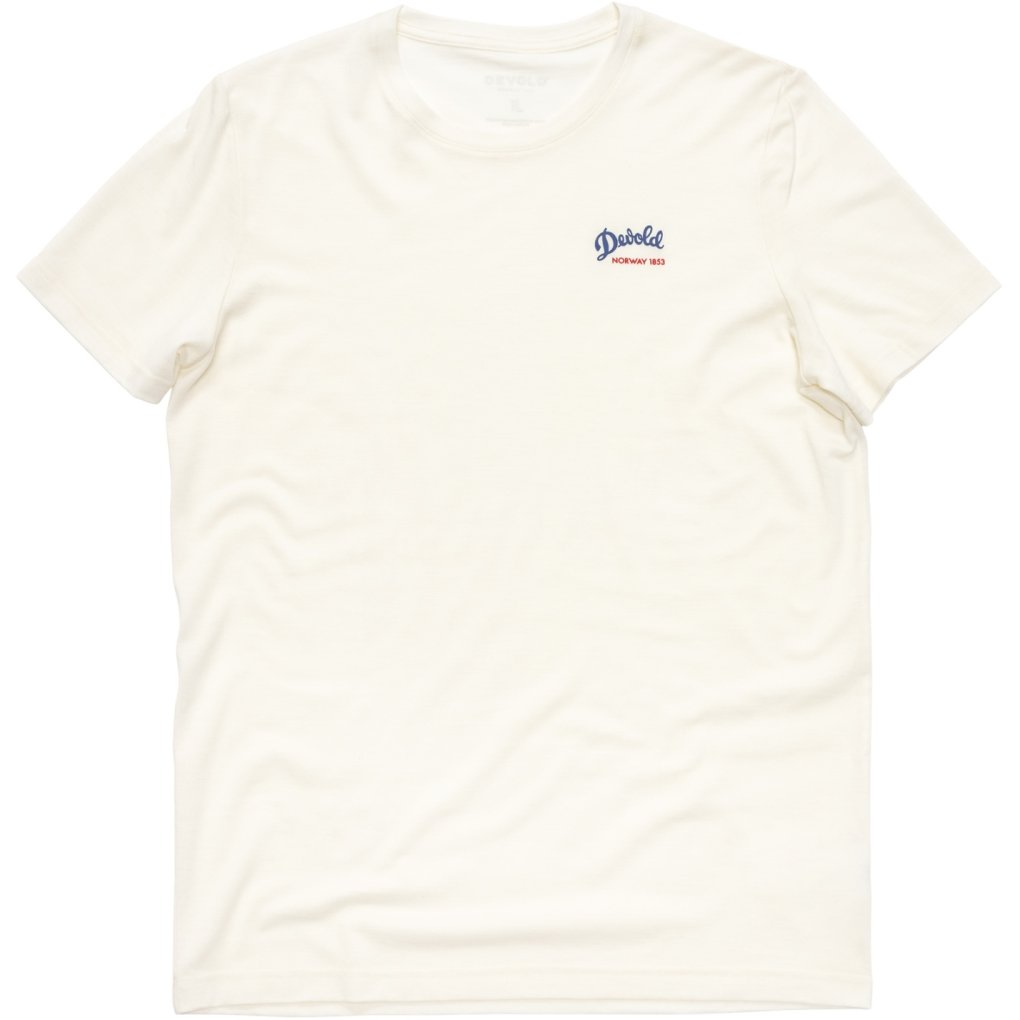 Devold Classic Script Tee Men - 001A White