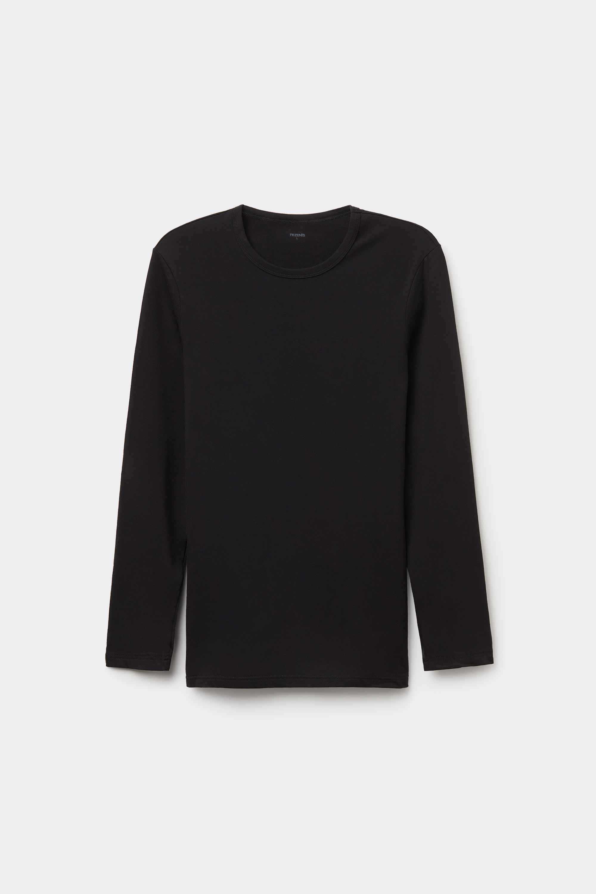 Long-Sleeve Round-Neck Thermal Cotton Top