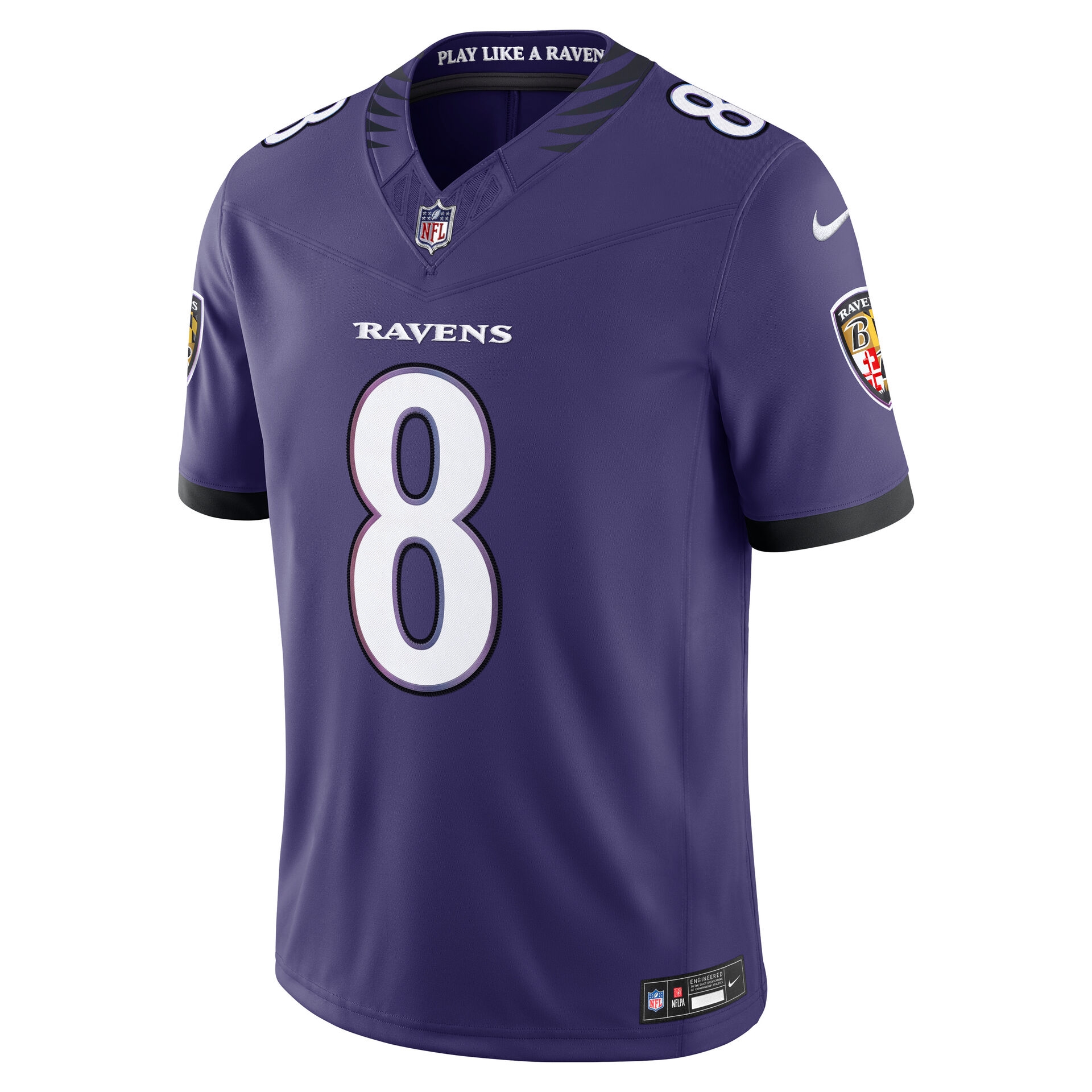 Lamar Jackson #8 Baltimore Ravens 2026 Stitched Limited NFL Jersey Purple