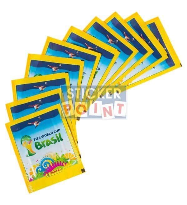 Panini World Cup Brasil 2014 Sticker Packets - 5, 10, 25, 50