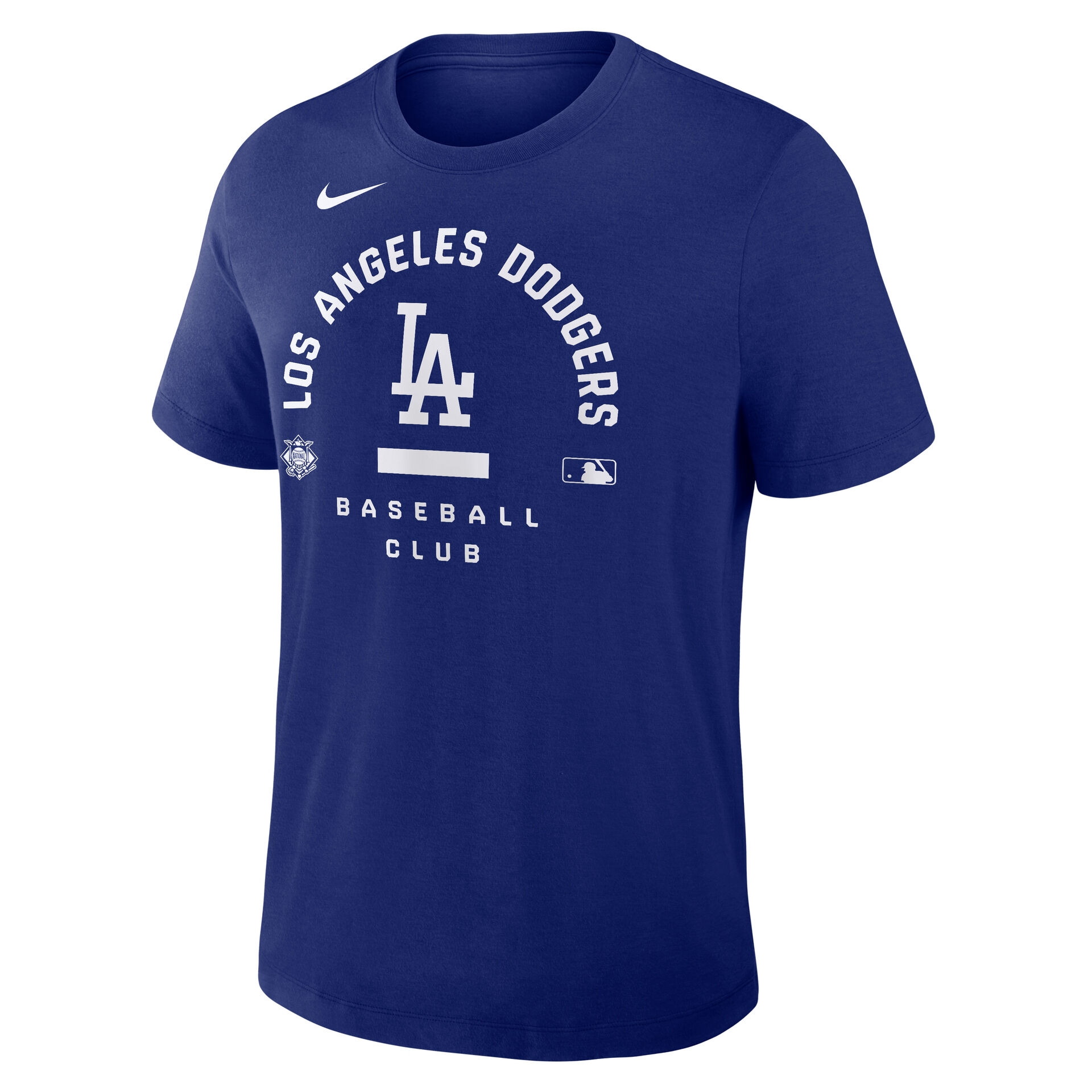 Los Angeles Dodgers Early Work 2026 MLB Authentic Tri-Blend T-Shirt Blue