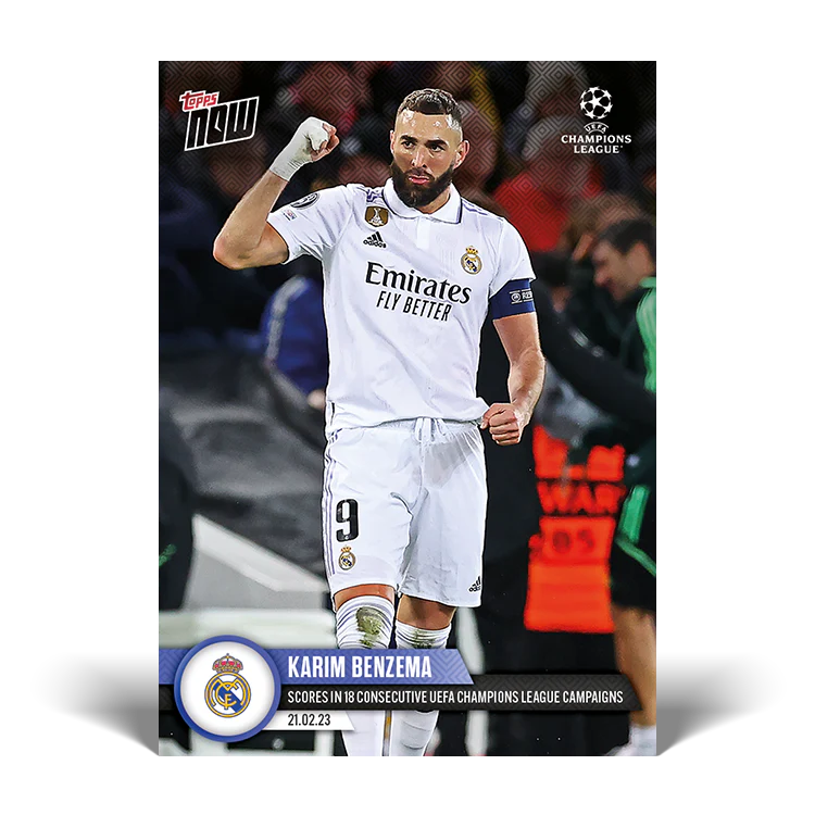 Topps UK - Scores in 18 consecutive UEFA Champions League campaigns - UCL TOPPS NOW® Card #81