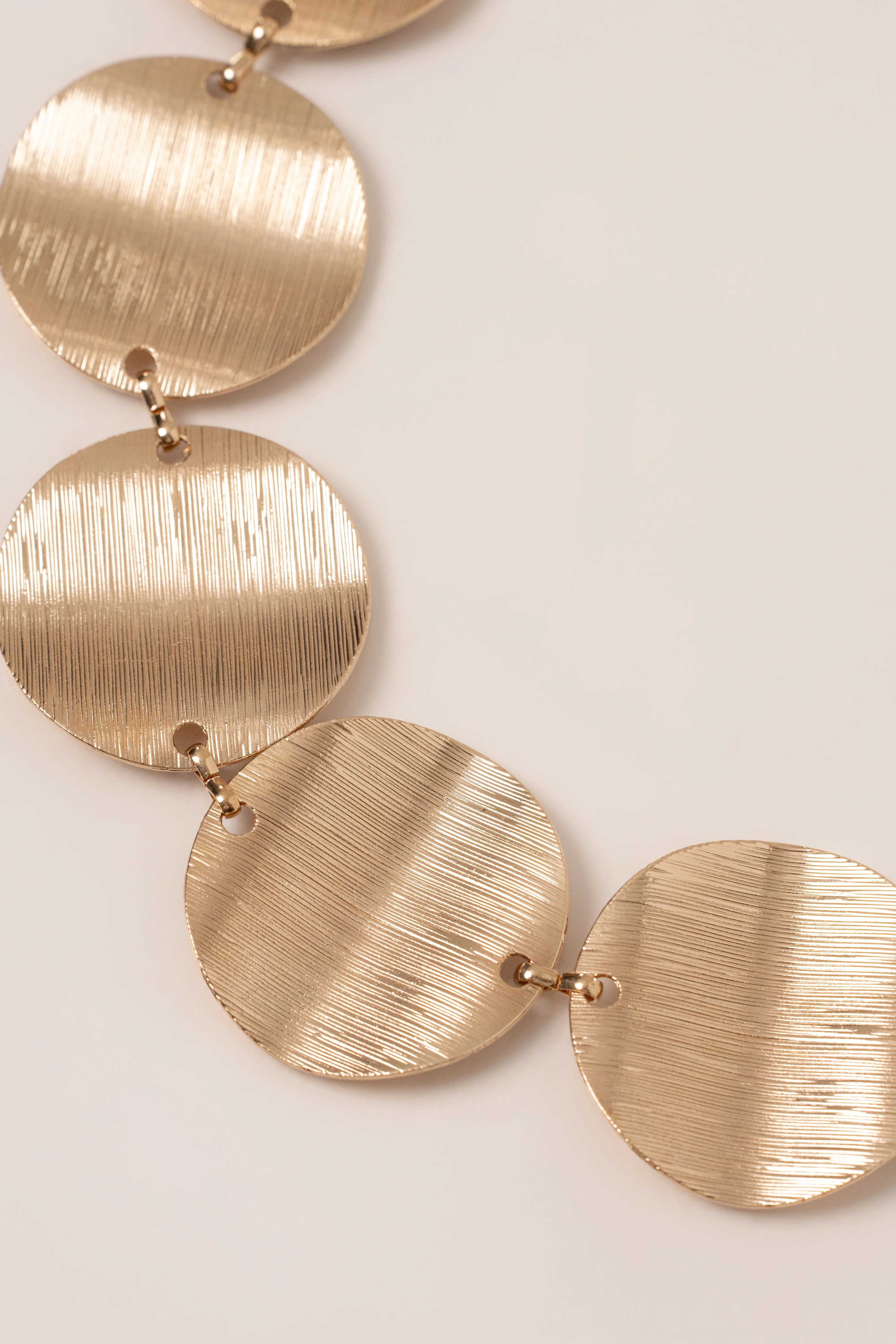 Gold Disc Chain Waist Belt