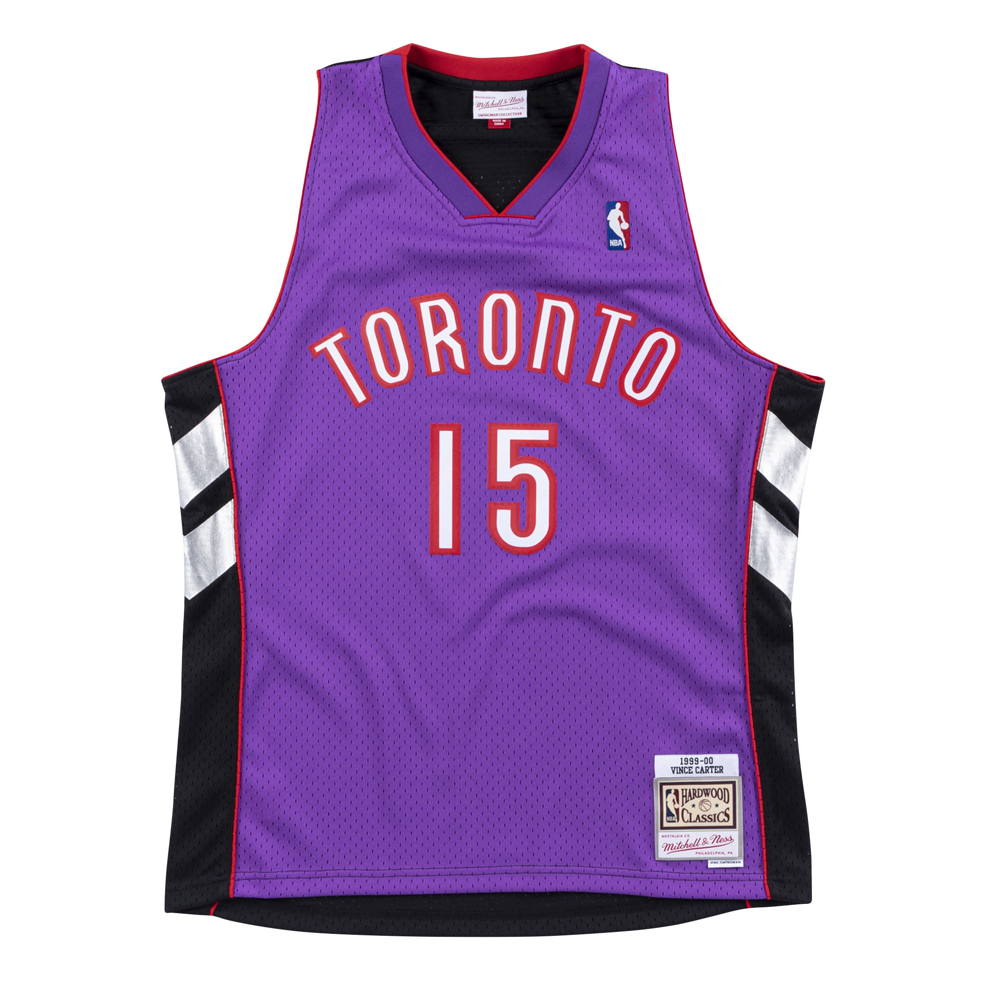 Vince Carter #15 Toronto Raptors 1999-00 Swingman NBA Jersey Purple/Black