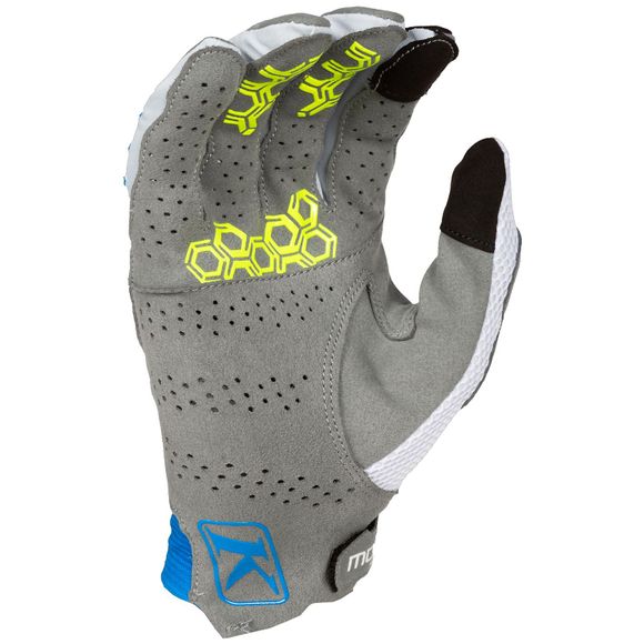 KLIM MOJAVE 2023 cross gloves - White / BlueRef: KLI0258