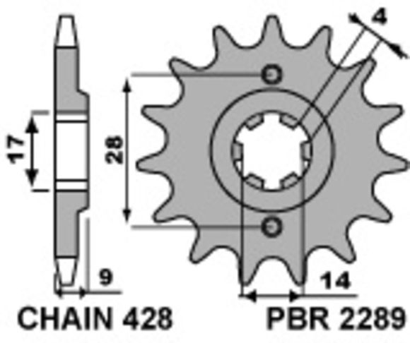 Standard steel PBR box output 2289 - 428Ref: Pbr01203A / 1077629002