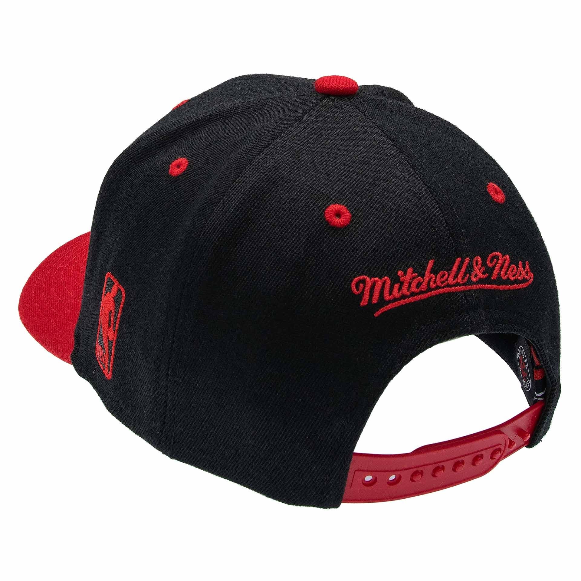 Toronto Raptors Team Arch Classic Red Stretch-Snap NBA Cap Black
