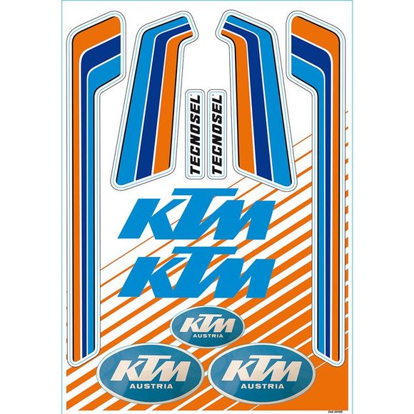 Sheet of stickers Tecnosel VINTAGE KTM UniversalRef: 4320-2394 / 43202394