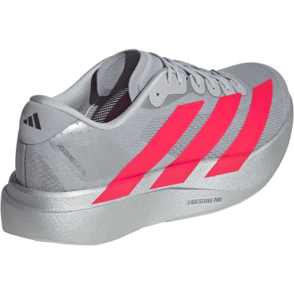 adidas Adizero EVO SL Running Shoes Men - silver metal/lucid red/iron metal KI3381