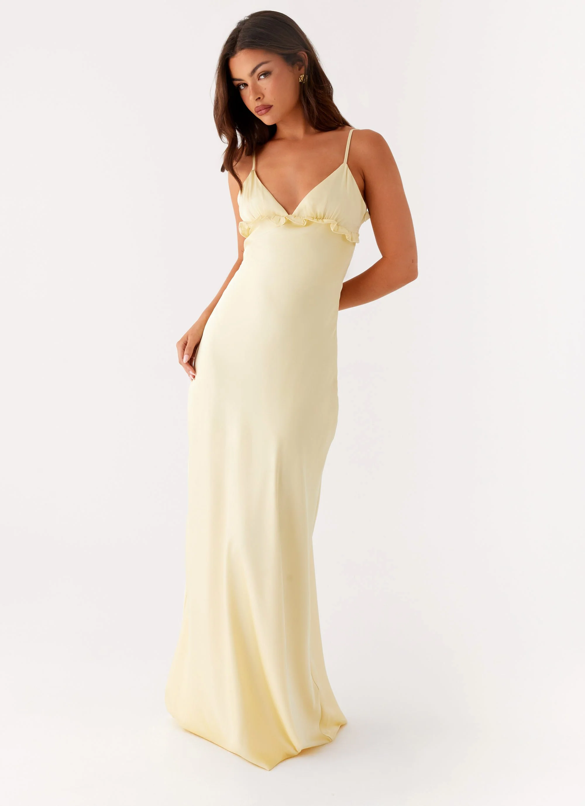 Elona Maxi Dress - Baby Yellow