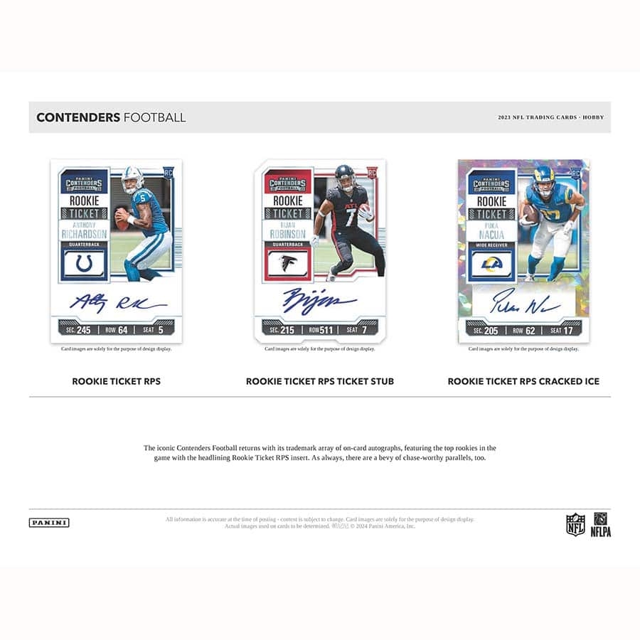 2023 Panini Contenders Football NFL Hobby Box