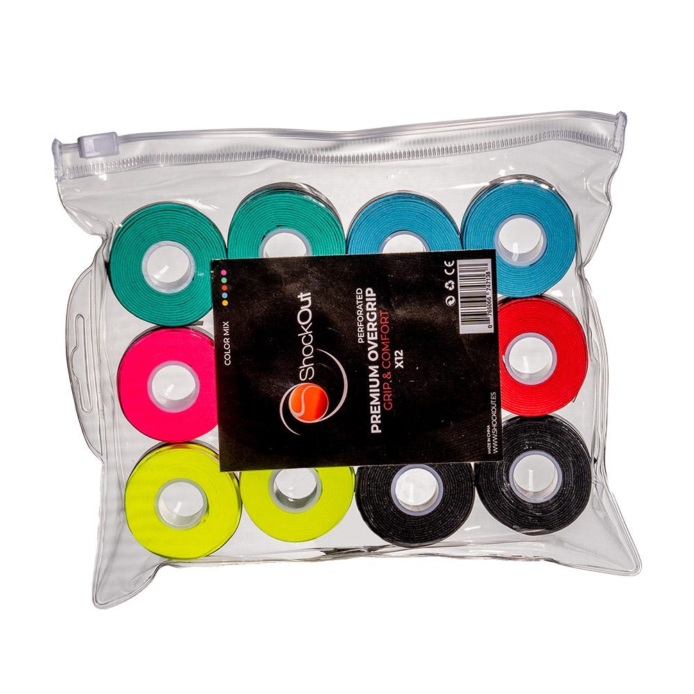 SHOCKOUT X12 PREMIUM MULTICOLOR PERFORATED OVERGRIP BAG