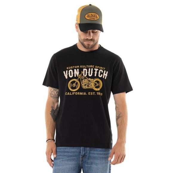 T-Shirt manches courtes Von Dutch SPIRE - NoirRef : VDH0350