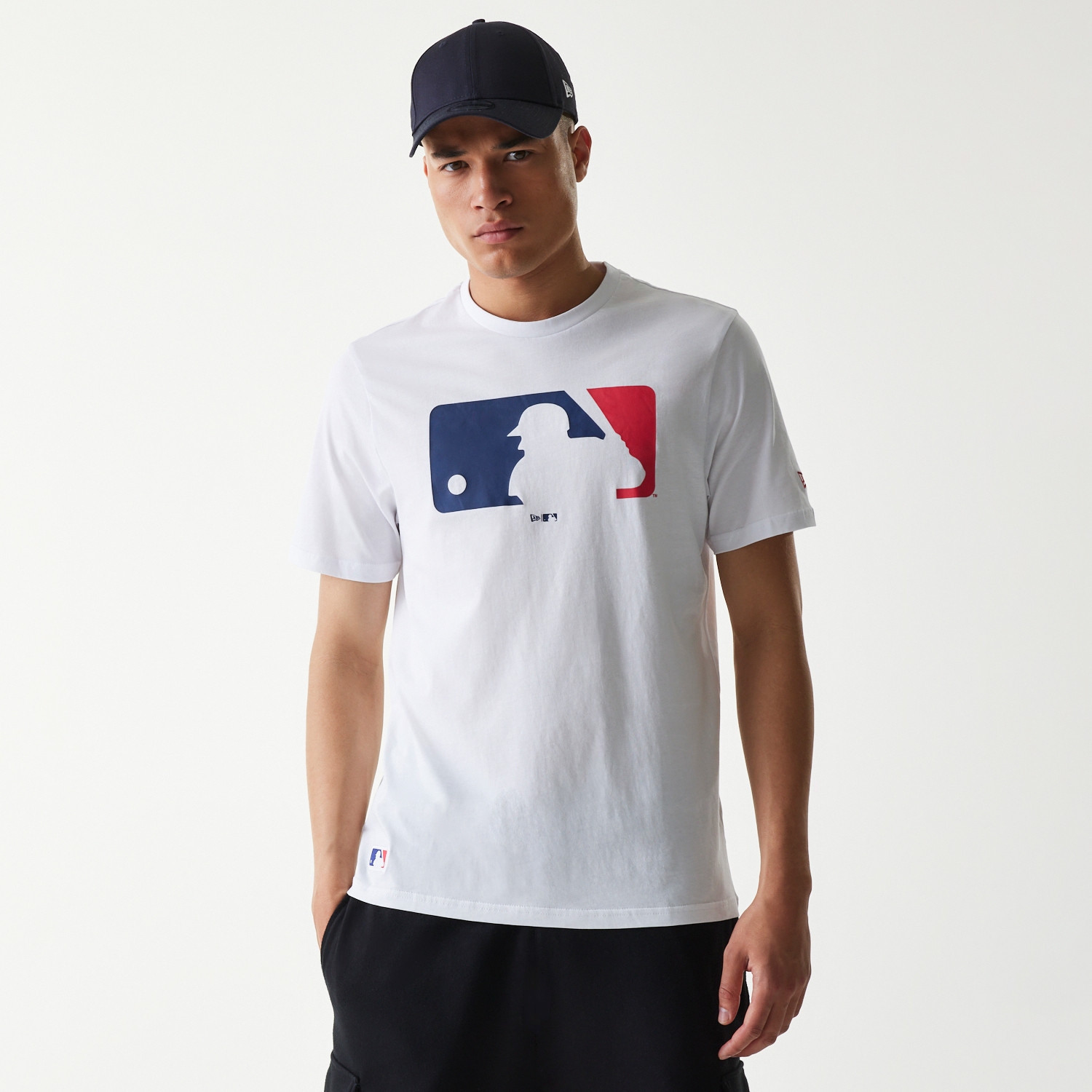 Major League Baseball Logo Baseball MLB T-Shirt White