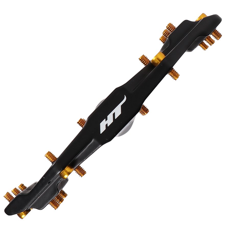 HT ME03T EVO+ Flat Pedal Magnesium / Titanium - black