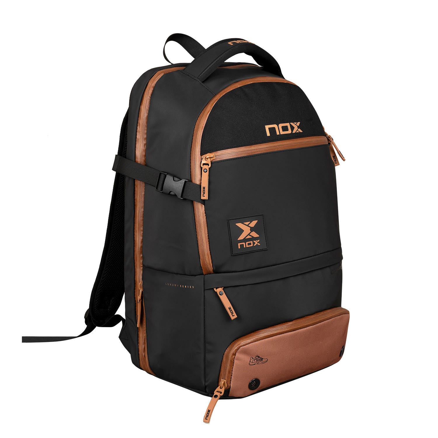 BACKPACK NOX LUXURY OPEN SERIES BLACK BROWN