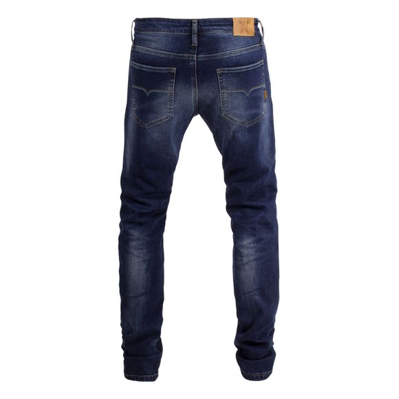 Jean Moto John Doe IRONHEAD LONGUEUR 30 - Slim - Bleu / NoirRef : JDE0241