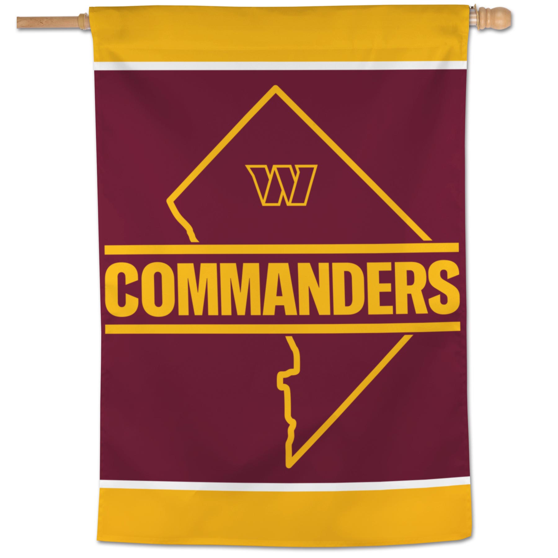 Washington Commanders State Logo WinCraft NFL Flag
