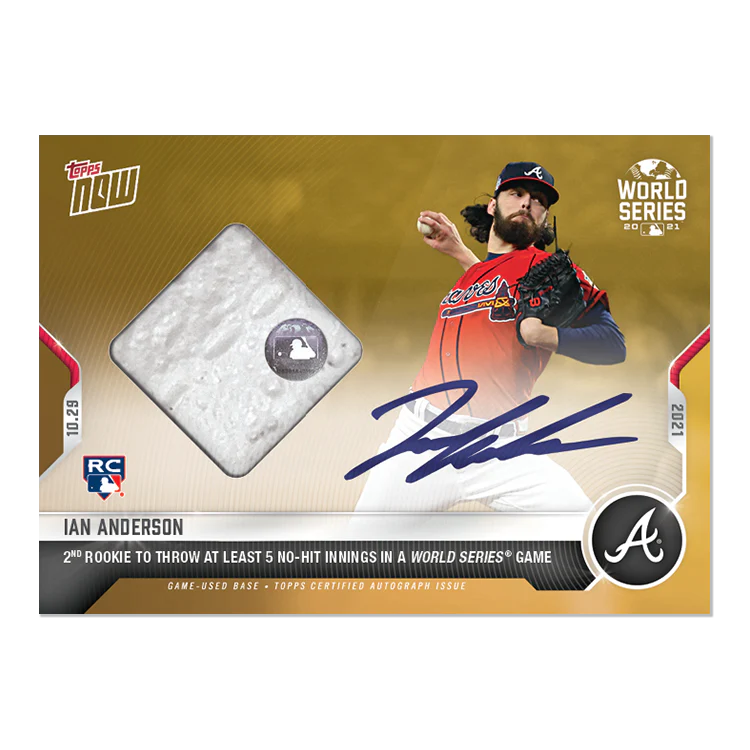 On-Card Auto-Relic # to 1 - Ian Anderson - 2021 MLB TOPPS NOW® Card 1019F