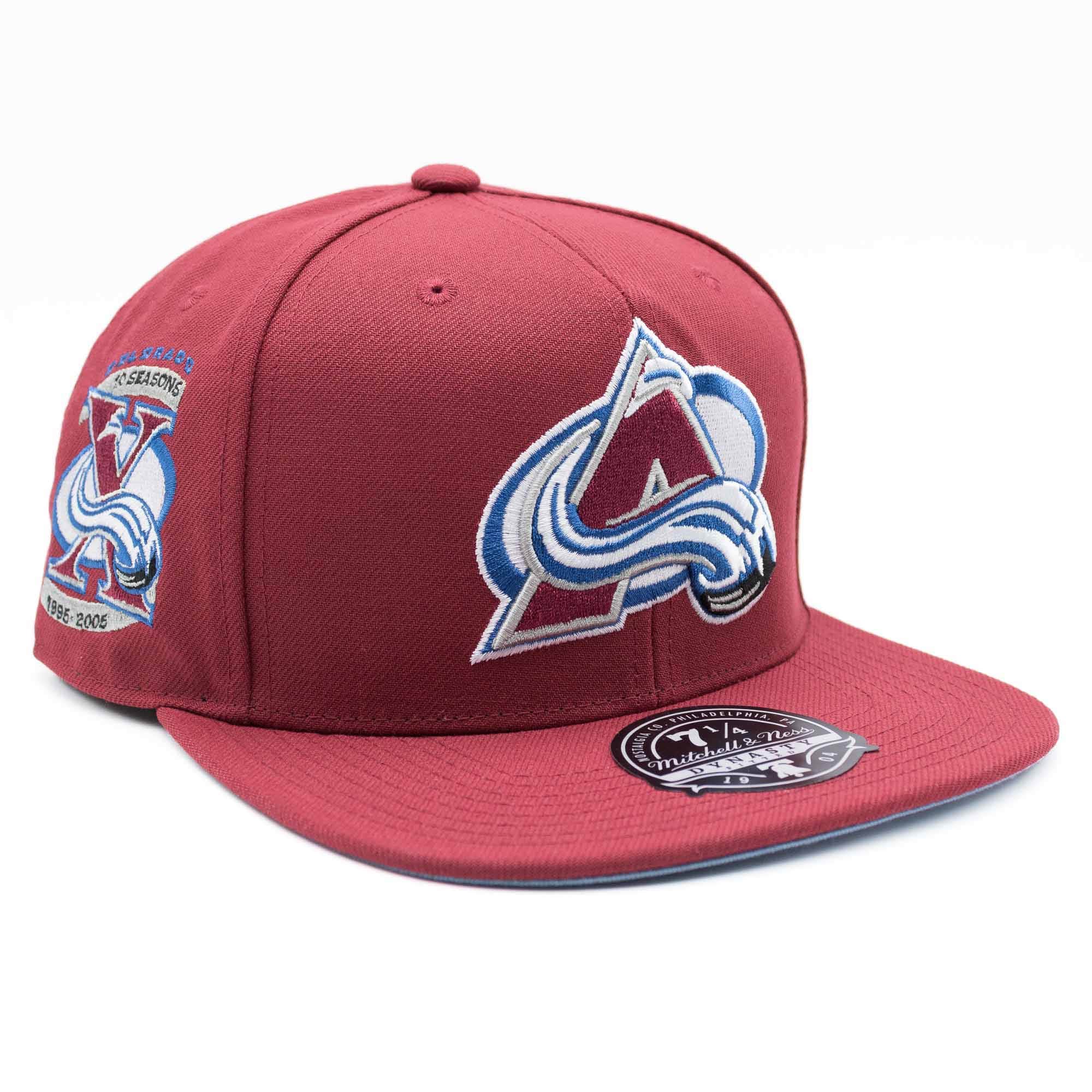 Colorado Avalanche Vintage Mitchell & Ness Fitted NHL Cap Maroon