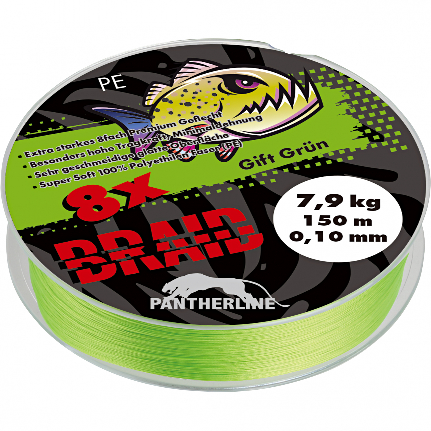 Paladin Pantherline Braid 8-strand braided (poison green)