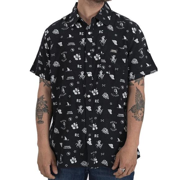 RIDING CULTURE OCEAN Short-Sleeve Shirt - BlackRef: RID0008