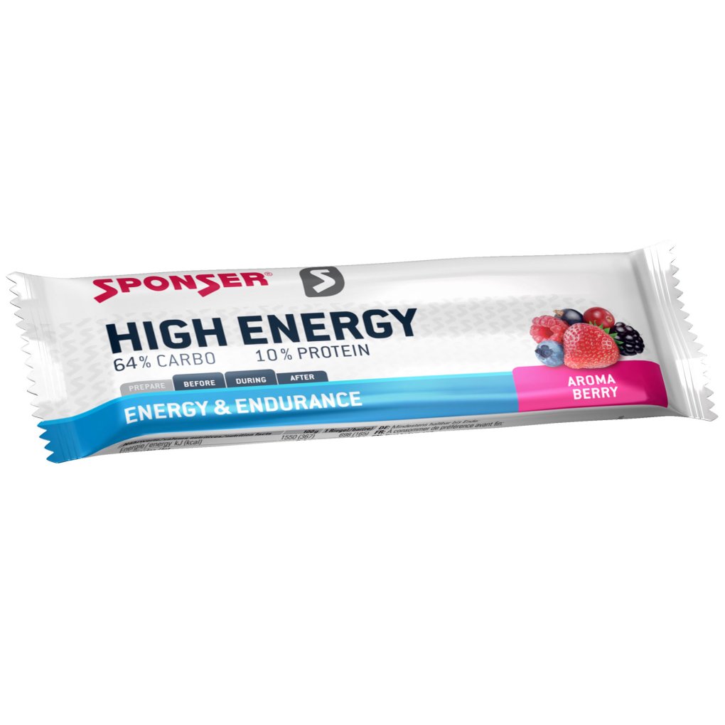 SPONSER High Energy Bar - with Carbohydrates - 45g