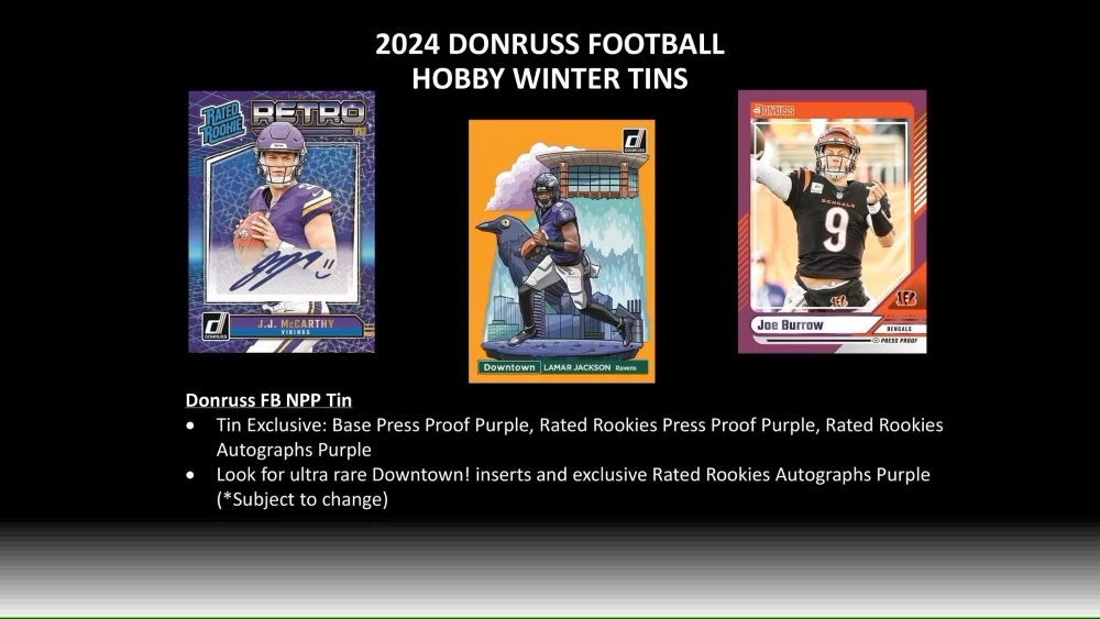 2024 Panini Donruss Football NFL Winter Holiday Tin