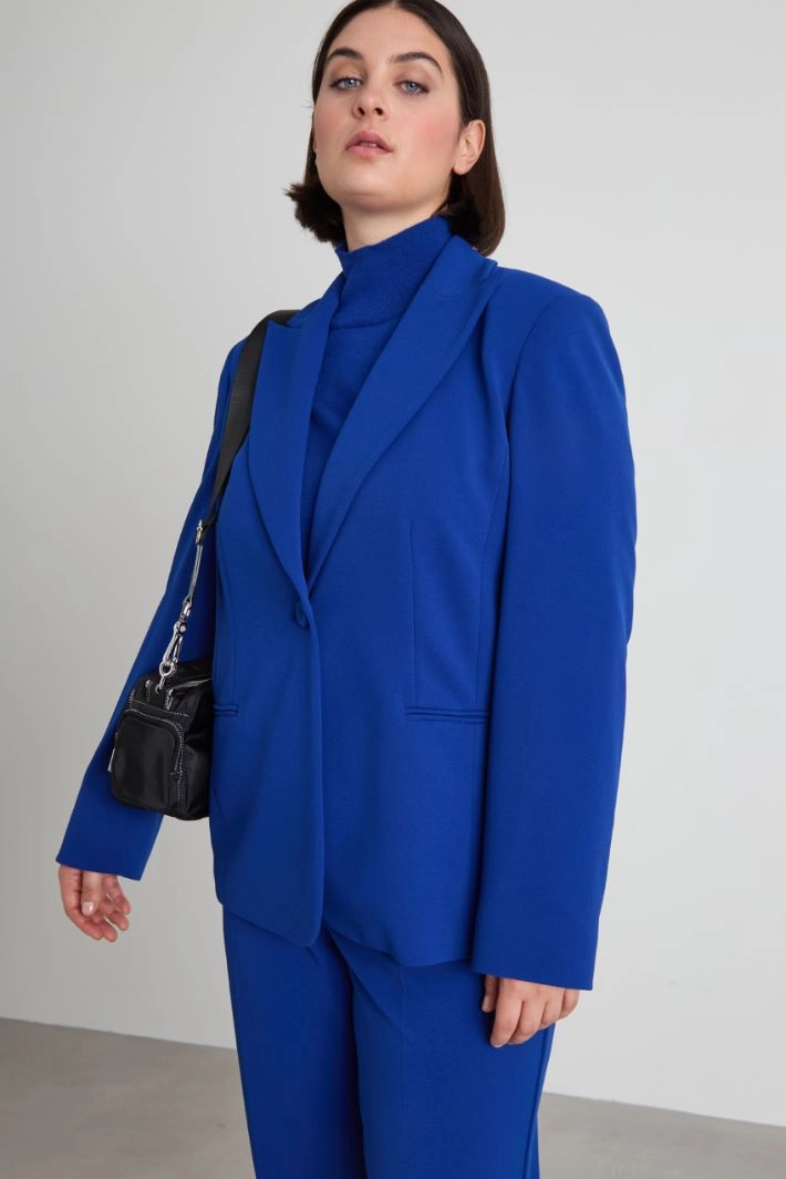 Crepe jersey blazer - BLUETTE