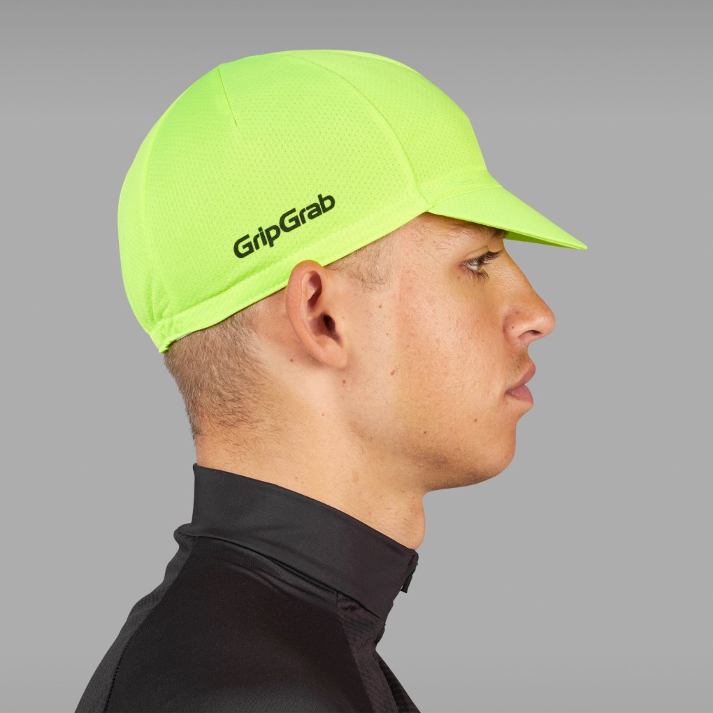 GripGrab Lightweight Cycling Cap - Yellow Hi-Vis