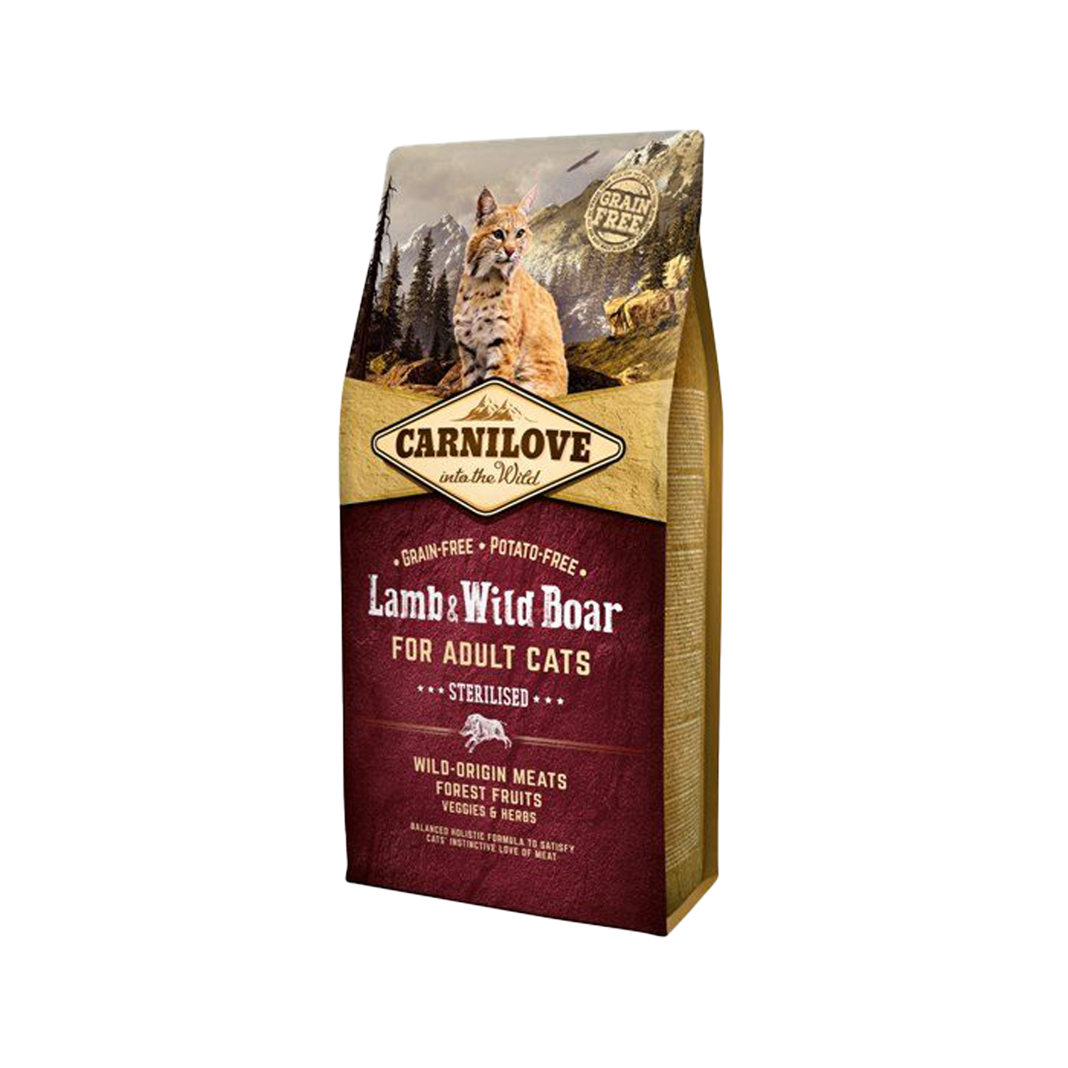 Carnilove Sterilised Cat Food - Lamb & Wild Boar - 2 kg