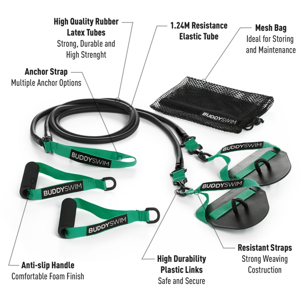 Buddyswim Super Stroke Dryland Cords 2.0 - x-light - green