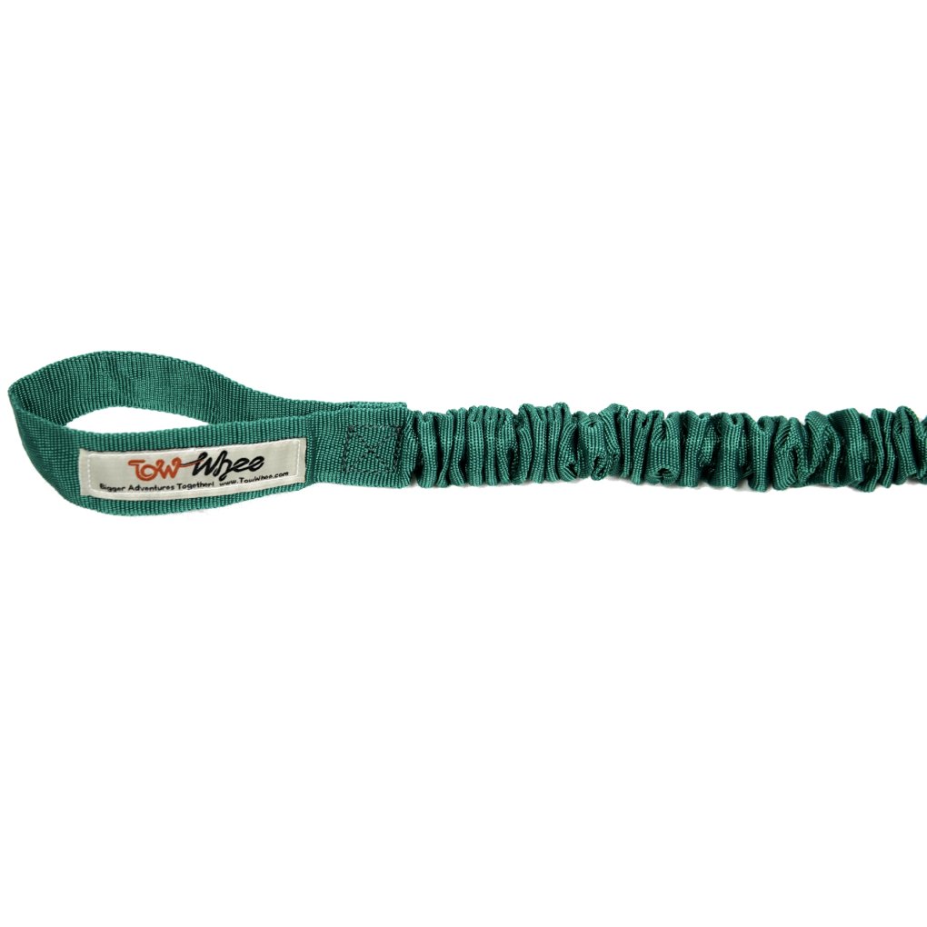 TowWhee Adult Tow Rope for Bicycles - green