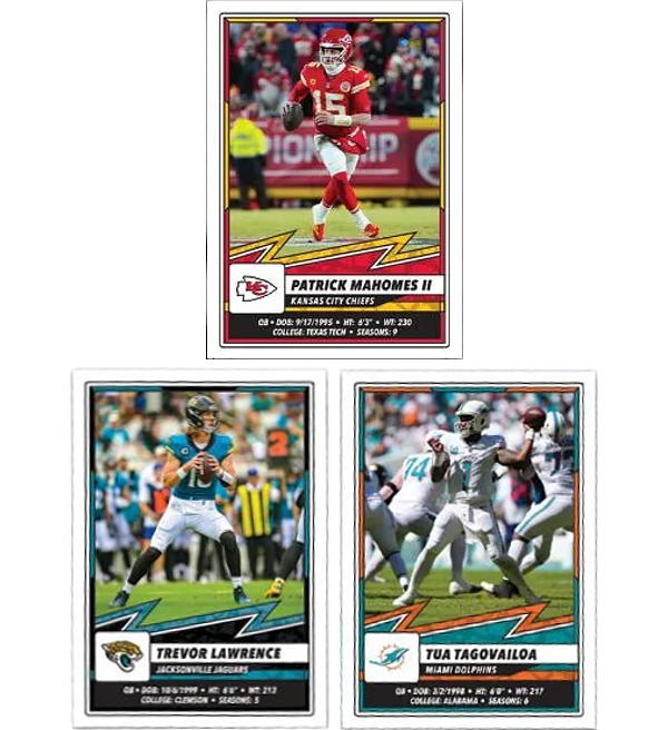 Panini NFL 2025 Stickers & Cards - Album + 3 Boxes (=150 Packets)