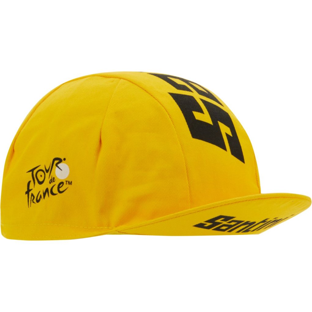 Santini Cycling Cap - Tour de France™ 2025 Collection - RE460COT--2TDF - yellow GI