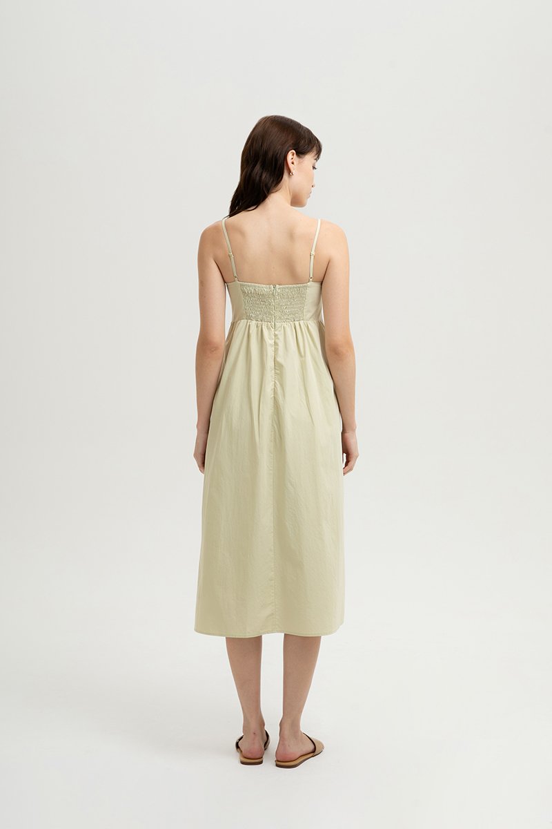 Gisele Pleated Midi Dress